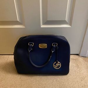 Blue Michael Kors bag with longer strap